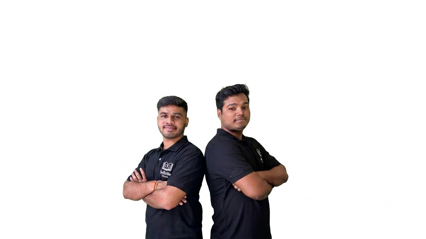 Infinite Tutorials cofounders Shreyas Shelar and Suraj Jha