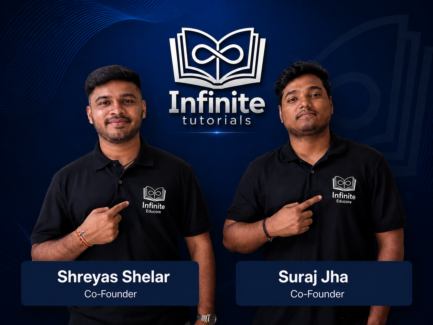 Infinite Tutorials cofounders Shreyas Shelar and Suraj Jha